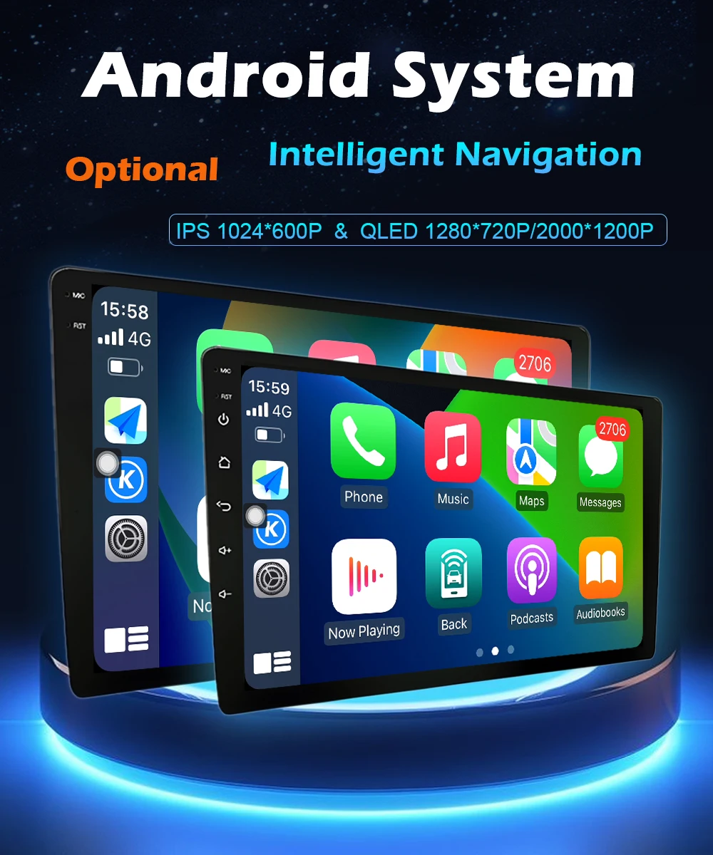 Android 16 For Fiat Fiorino Qubo Citroen Nemo Peugeot Bipper 2008 - 2017 Carplay Auto QLED Screen 4G Car Radio Multimedia Player