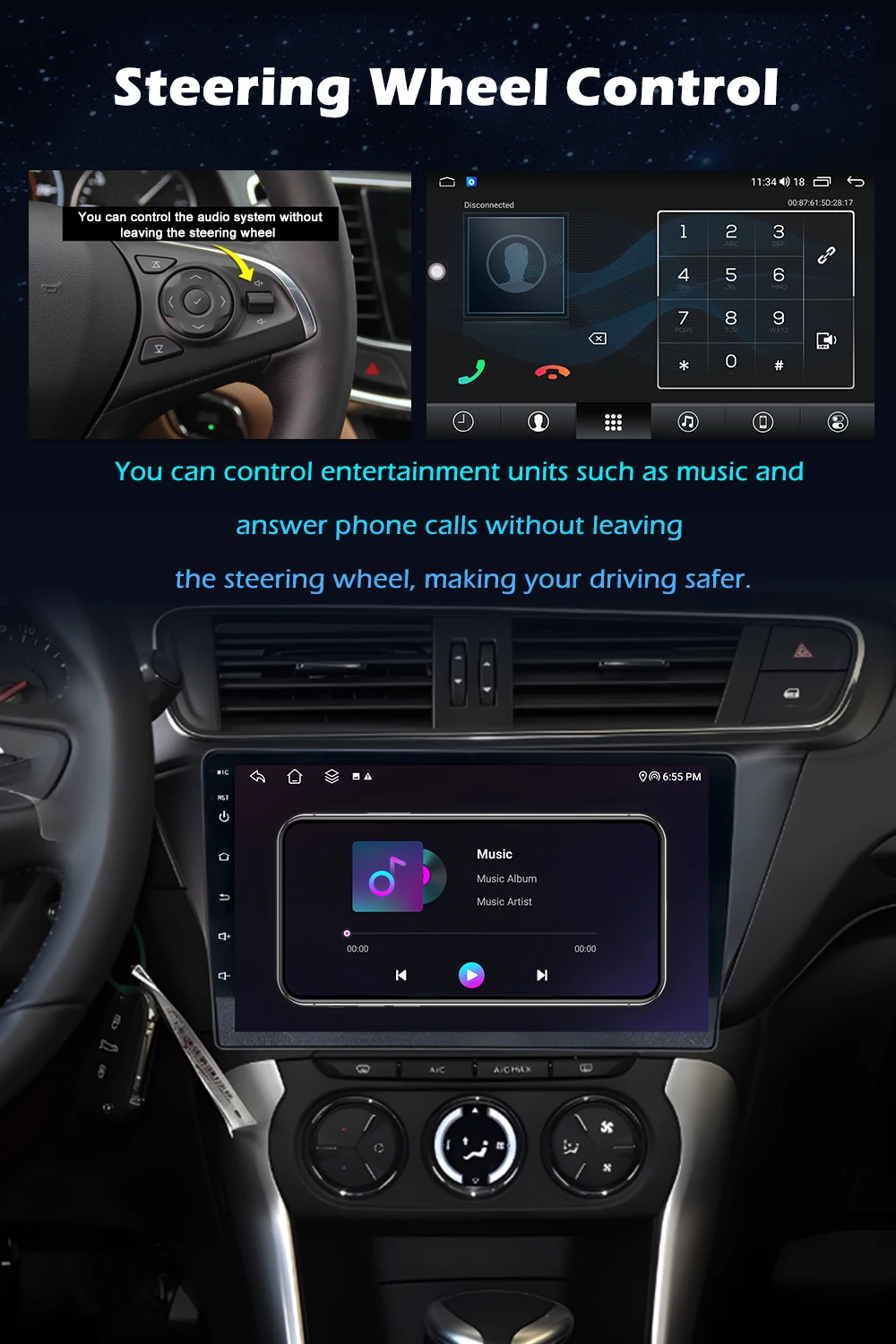 Android 16 For Fiat Fiorino Qubo Citroen Nemo Peugeot Bipper 2008 - 2017 Carplay Auto QLED Screen 4G Car Radio Multimedia Player
