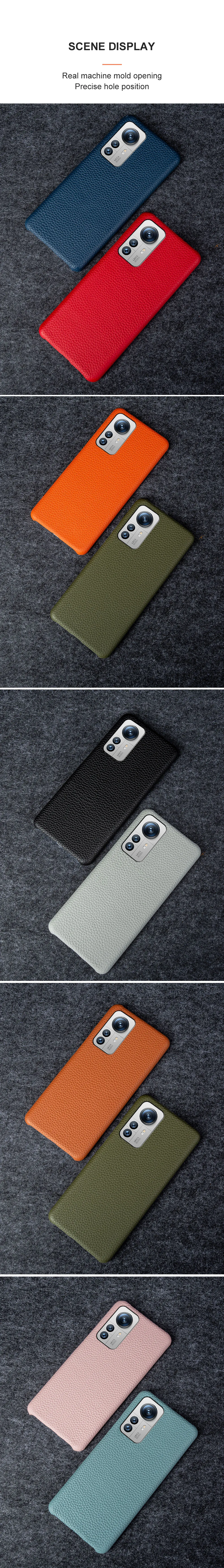 Luxury Litchi Grain Genuine Leather Case for Xiaomi 12 Pro 12X 13T 14Pro 12SUltra 12Lite Cover Back Etui Coque Shockproof Funda
