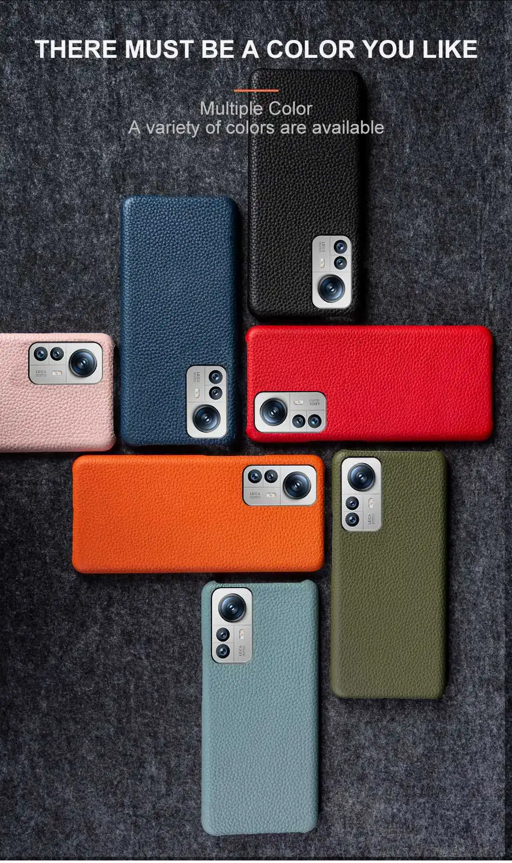 Luxury Litchi Grain Genuine Leather Case for Xiaomi 12 Pro 12X 13T 14Pro 12SUltra 12Lite Cover Back Etui Coque Shockproof Funda