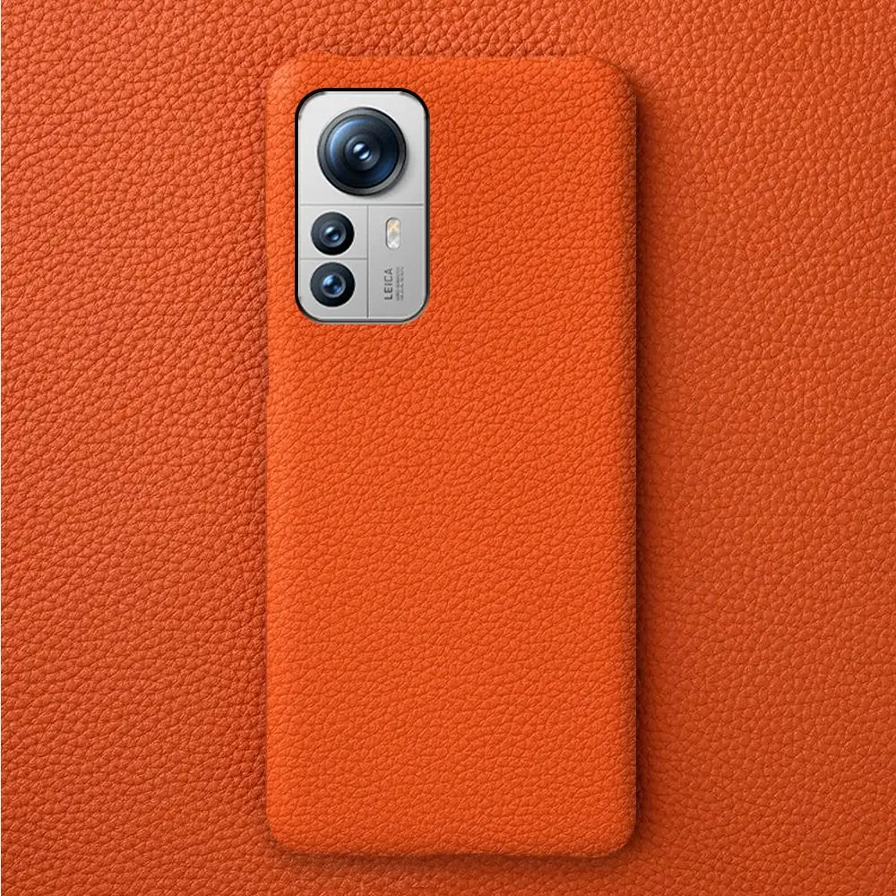 Luxury Litchi Grain Genuine Leather Case for Xiaomi 12 Pro 12X 13T 14Pro 12SUltra 12Lite Cover Back Etui Coque Shockproof Funda