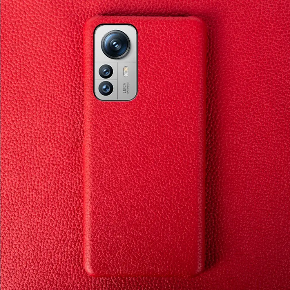 Luxury Litchi Grain Genuine Leather Case for Xiaomi 12 Pro 12X 13T 14Pro 12SUltra 12Lite Cover Back Etui Coque Shockproof Funda