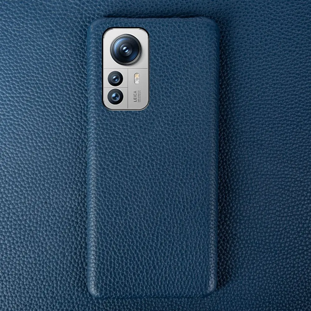 Luxury Litchi Grain Genuine Leather Case for Xiaomi 12 Pro 12X 13T 14Pro 12SUltra 12Lite Cover Back Etui Coque Shockproof Funda