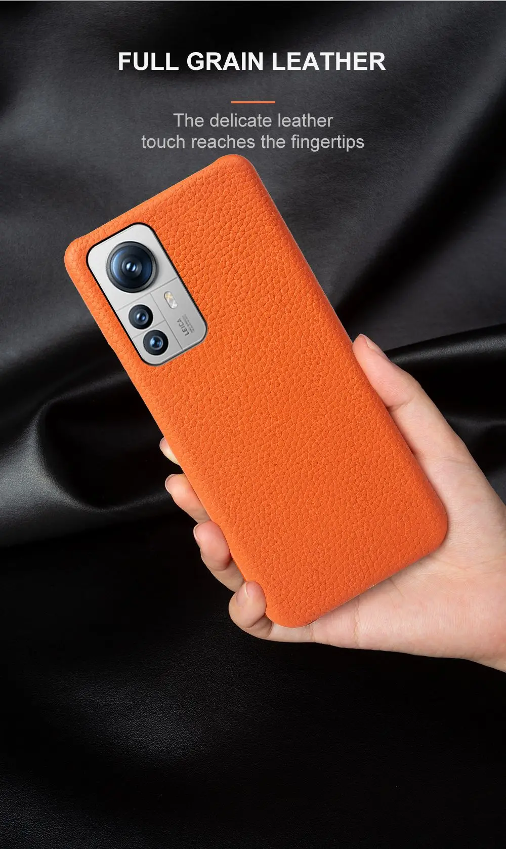 Luxury Litchi Grain Genuine Leather Case for Xiaomi 12 Pro 12X 13T 14Pro 12SUltra 12Lite Cover Back Etui Coque Shockproof Funda