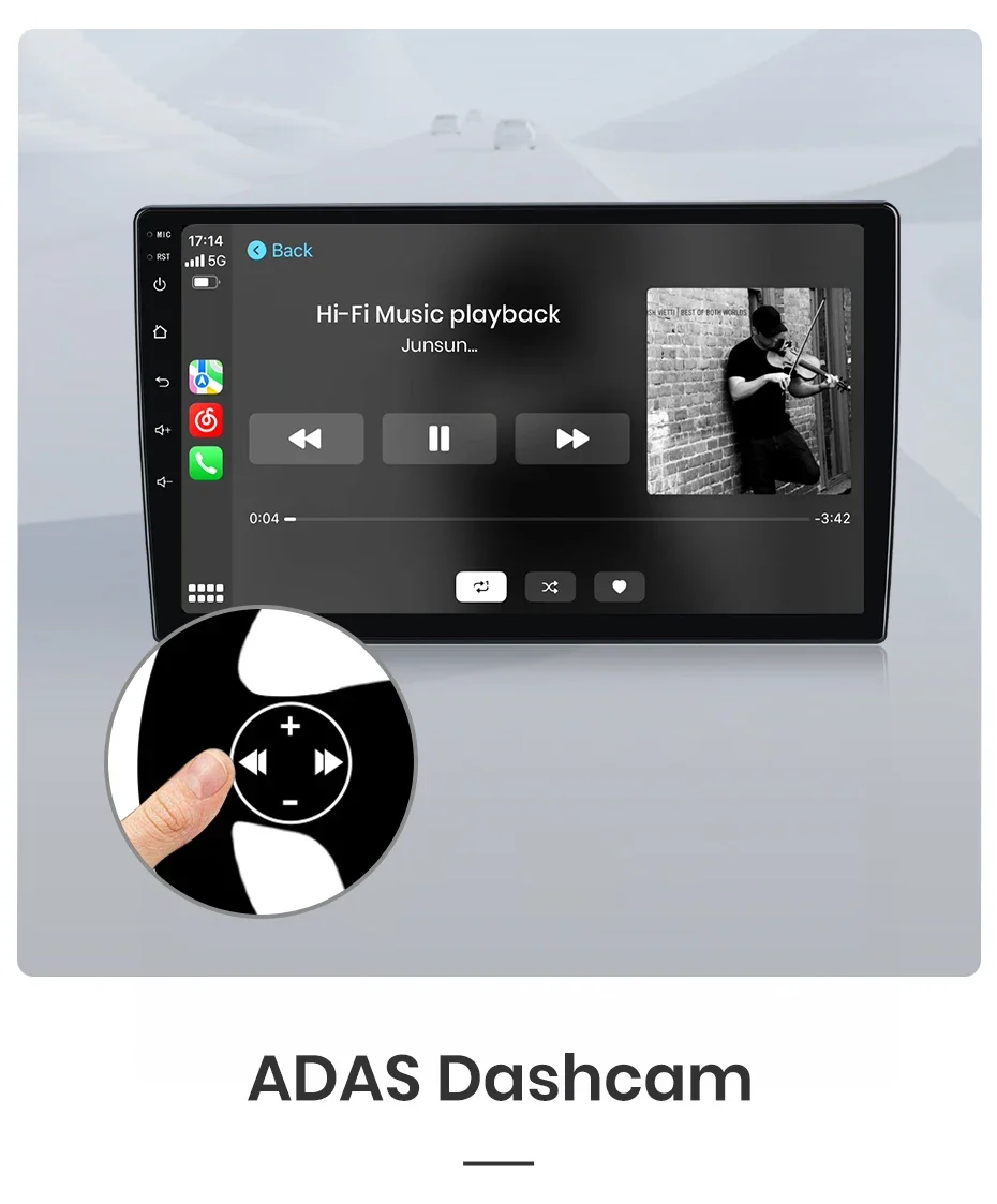 Junsun Qualcomm 8-Core 360 Camera Wireless CarPlay Android Auto Car Radio for Toyota Corolla Verso 2004-2009 GPS
