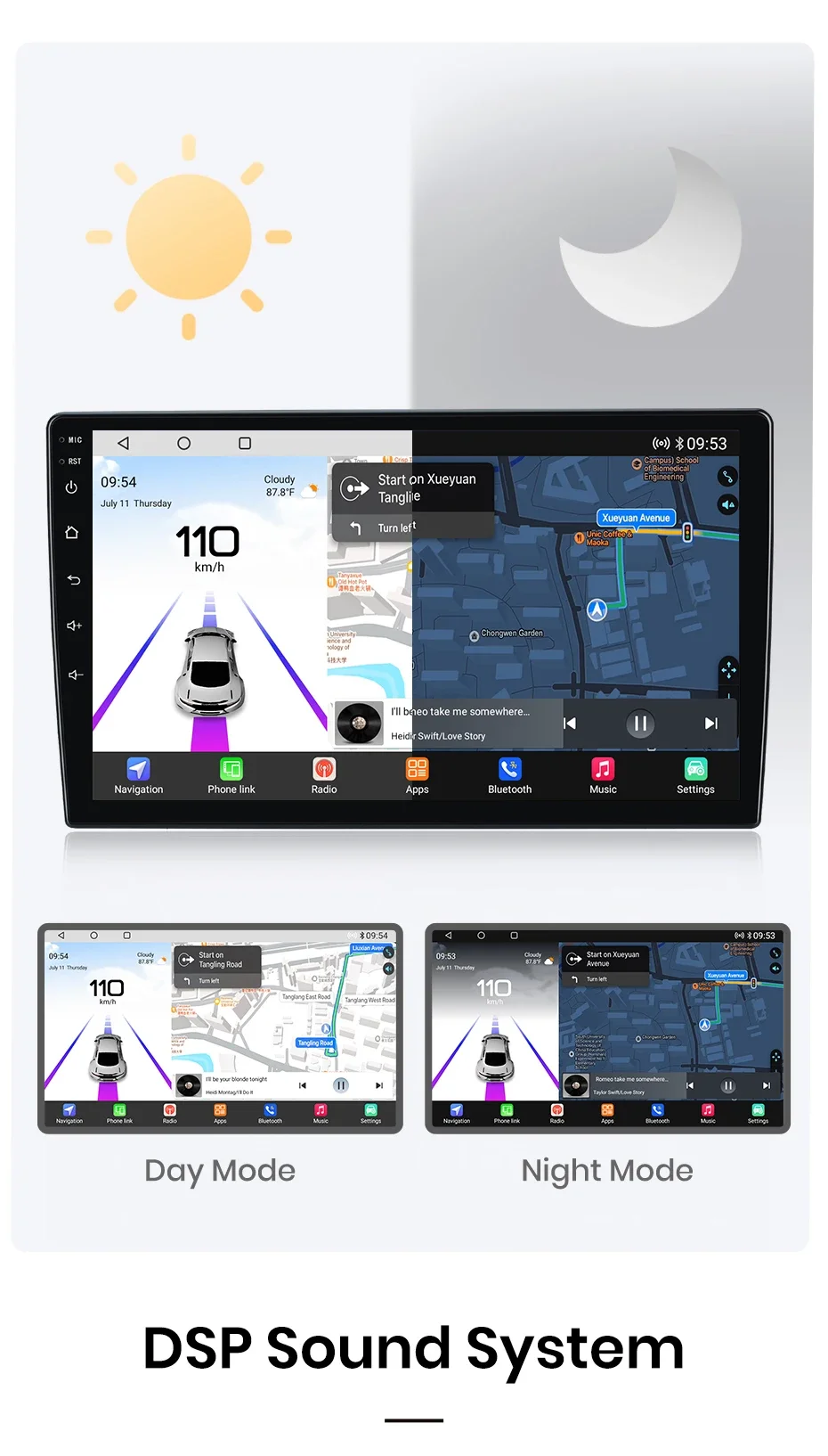 Junsun Qualcomm 8-Core 360 Camera Wireless CarPlay Android Auto Car Radio for Toyota Corolla Verso 2004-2009 GPS