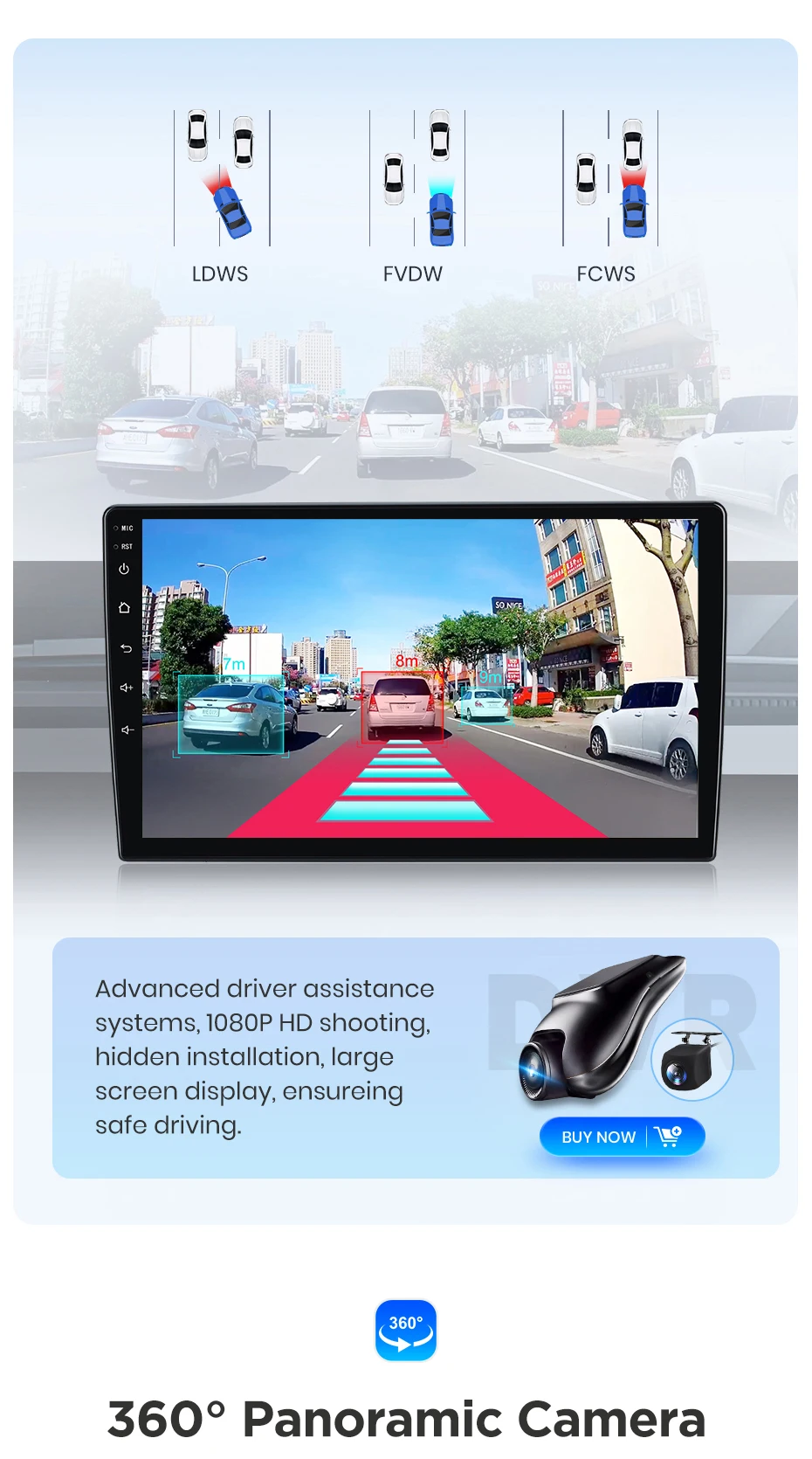 Junsun Qualcomm 8-Core 360 Camera Wireless CarPlay Android Auto Car Radio for Toyota Corolla Verso 2004-2009 GPS