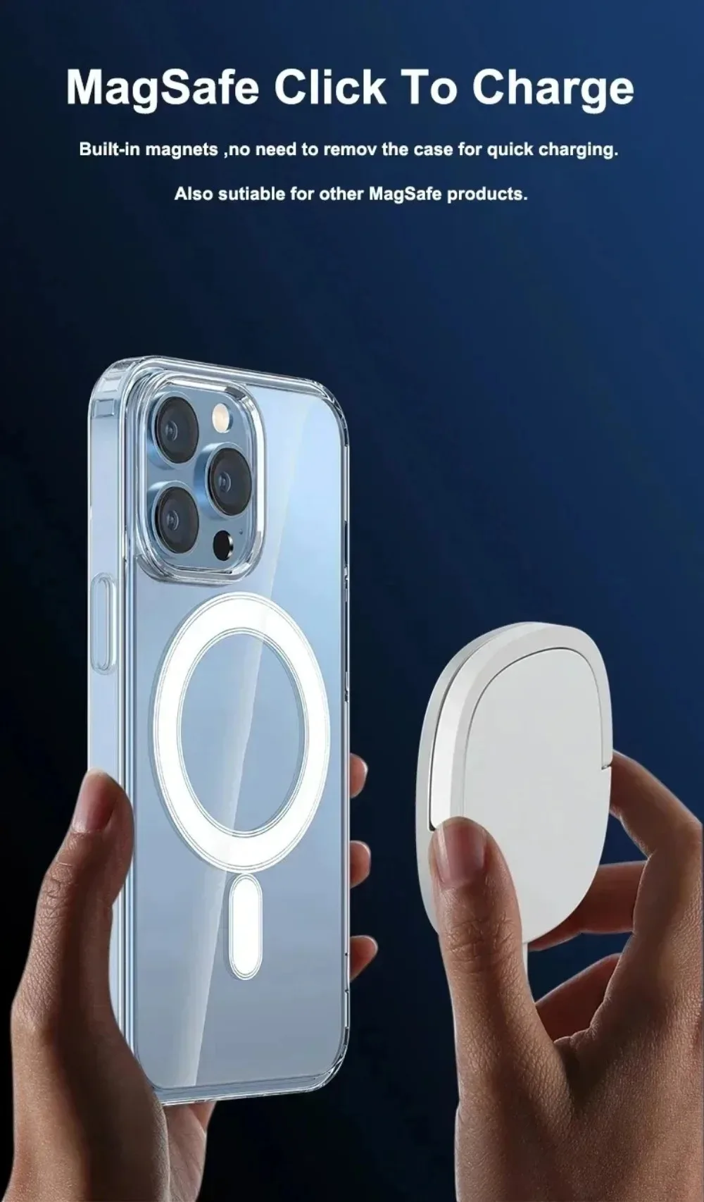 Transparent Original Magnetic Phone Case for Apple IPhone 18 17 16 15 14 Plus 13 12 Mini 11 Pro XS Max for Magsafe Clear Cover