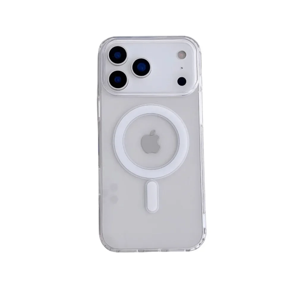 Transparent Original Magnetic Phone Case for Apple IPhone 18 17 16 15 14 Plus 13 12 Mini 11 Pro XS Max for Magsafe Clear Cover