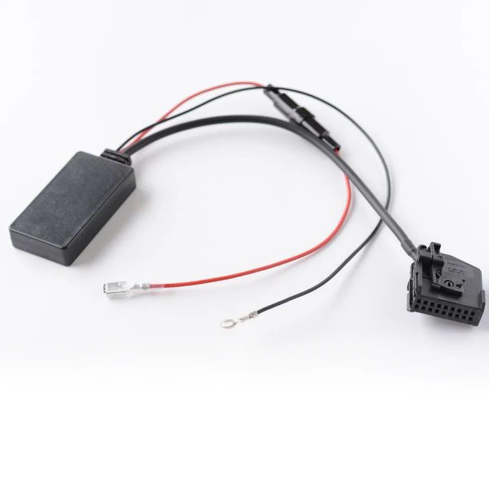 Biurlink Bluetooth AUX Module Fuse Safety Microphone Handsfree For Mercedes Comand 2.0 APS Bluetooth Audio Cable Adapter