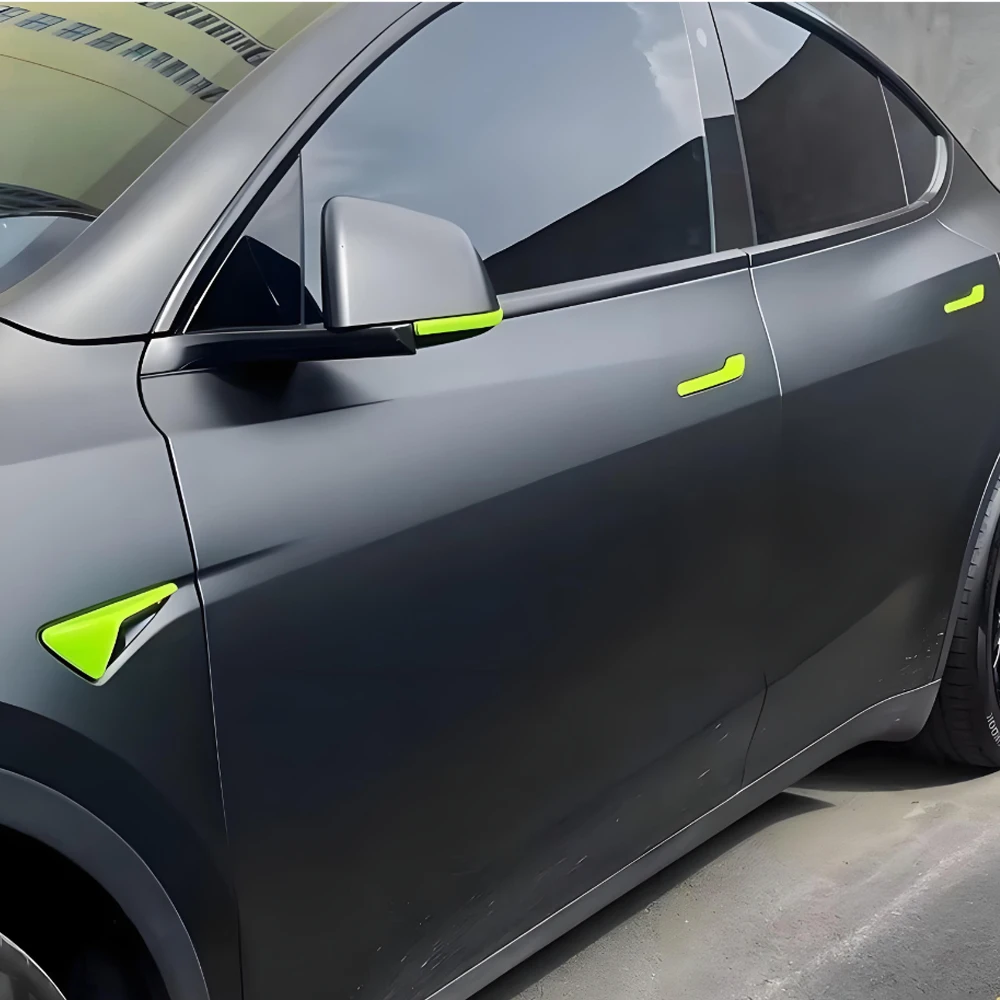 for Tesla model 3 model Y-shaped anti scratch car Reflective decal General Motors Car door handle 3D gel sticker anti scratch