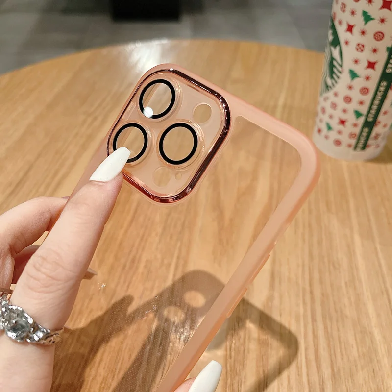 Len Camera Protector Silicone Case For Xiaomi Mi 11 12 Lite 11T Mi13 13 Pro Lite Transparent Cover On pocox3 x4 nfc x5 m2 m3pro