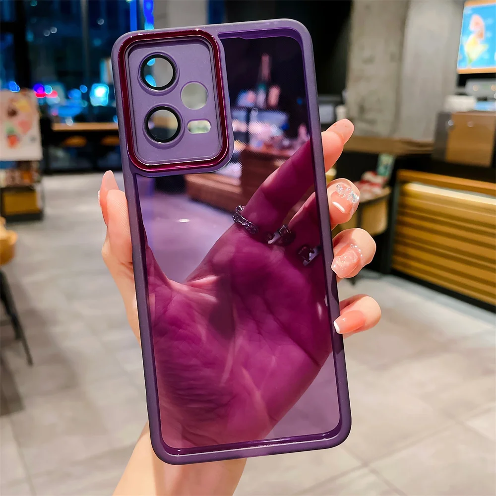 Len Camera Protector Silicone Case For Xiaomi Mi 11 12 Lite 11T Mi13 13 Pro Lite Transparent Cover On pocox3 x4 nfc x5 m2 m3pro