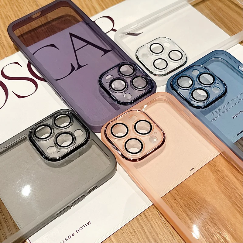 Len Camera Protector Silicone Case For Xiaomi Mi 11 12 Lite 11T Mi13 13 Pro Lite Transparent Cover On pocox3 x4 nfc x5 m2 m3pro