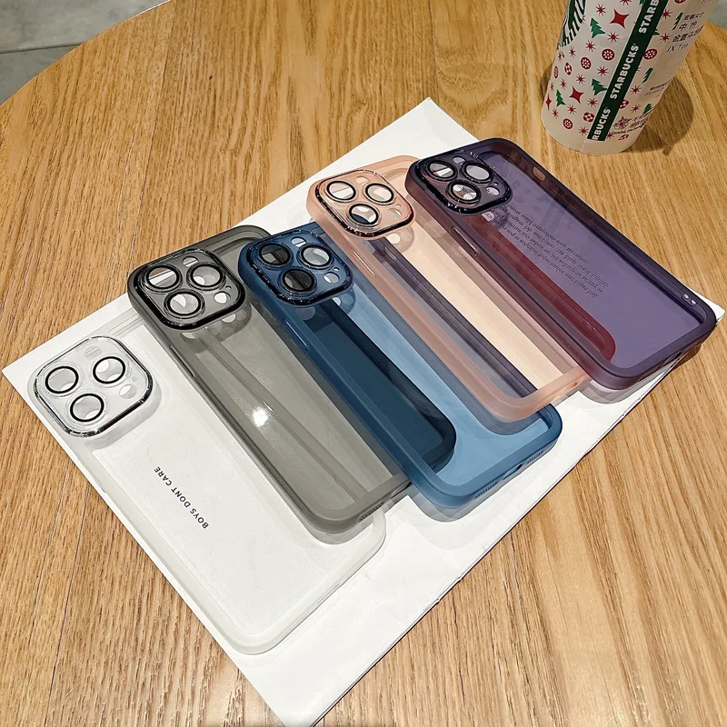 Len Camera Protector Silicone Case For Xiaomi Mi 11 12 Lite 11T Mi13 13 Pro Lite Transparent Cover On pocox3 x4 nfc x5 m2 m3pro