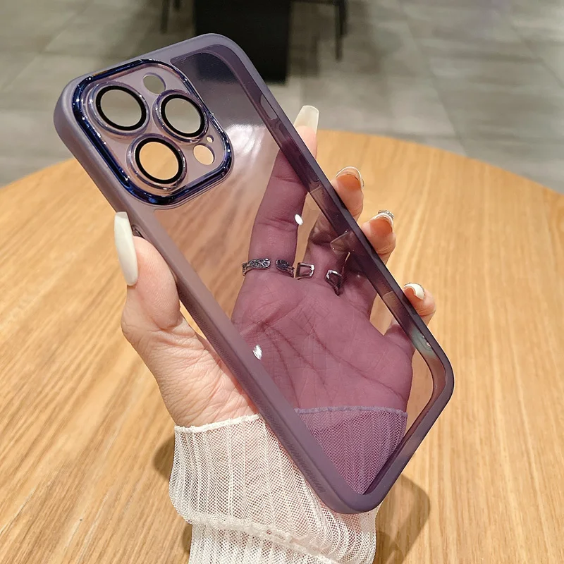 Len Camera Protector Silicone Case For Xiaomi Mi 11 12 Lite 11T Mi13 13 Pro Lite Transparent Cover On pocox3 x4 nfc x5 m2 m3pro