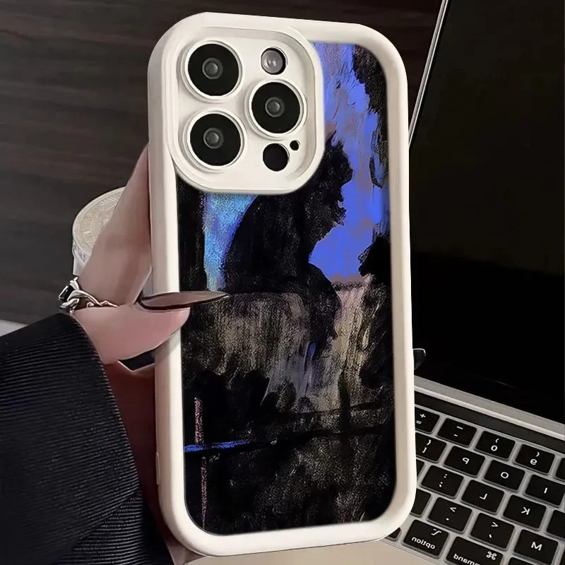 A54 5g Case For Samsung A16 Dark Funny Monster Cat Fox S22 Plus S21FE S23 S24 S25 S26 Ultra Galaxy A15 A55 A52 A53 A13 A34 Cover
