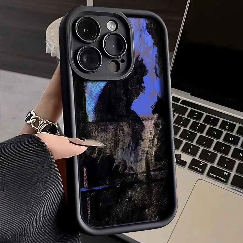 A54 5g Case For Samsung A16 Dark Funny Monster Cat Fox S22 Plus S21FE S23 S24 S25 S26 Ultra Galaxy A15 A55 A52 A53 A13 A34 Cover
