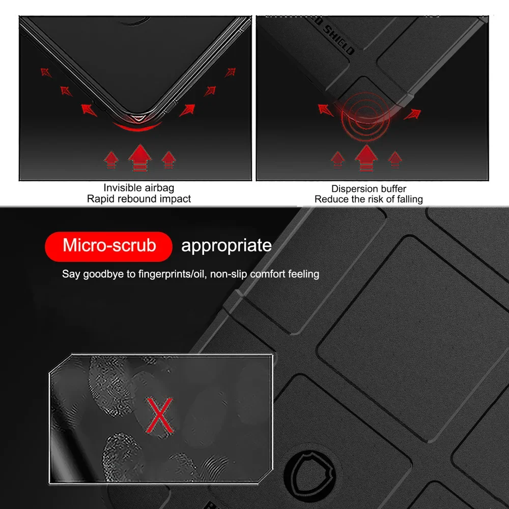 Shockproof Rugged Shield Matte Rubber Case for iPhone 18 15 14 13 12 11 16 17 Pro Max IPhone18 Dropproof Military Armor Cover