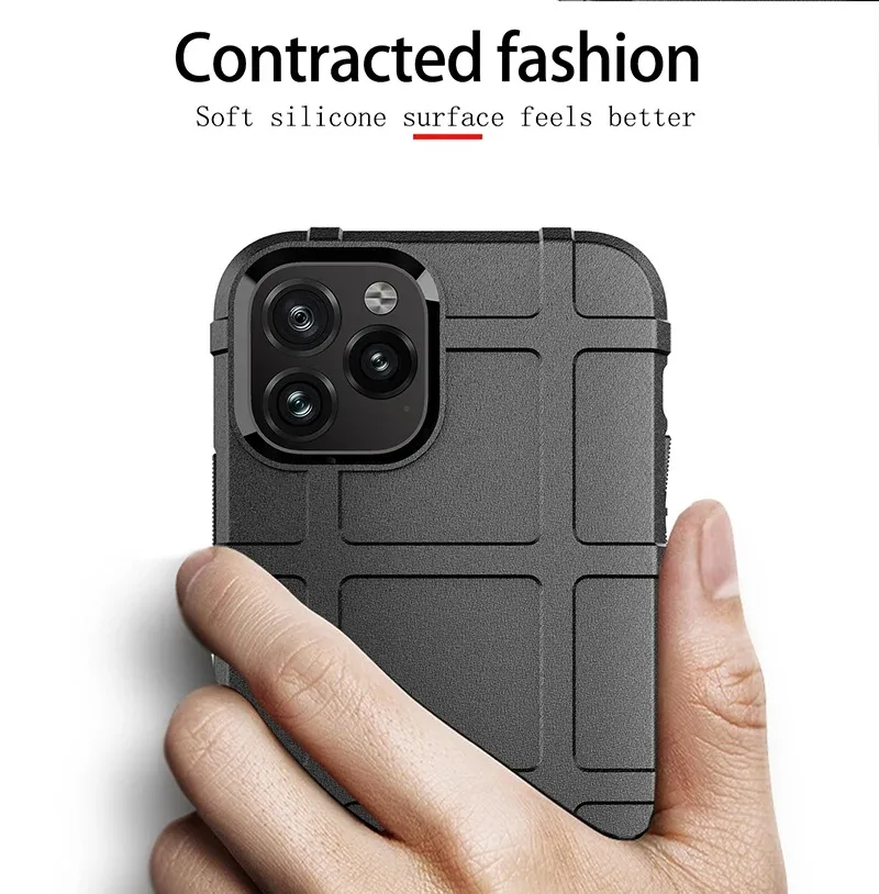 Shockproof Rugged Shield Matte Rubber Case for iPhone 18 15 14 13 12 11 16 17 Pro Max IPhone18 Dropproof Military Armor Cover