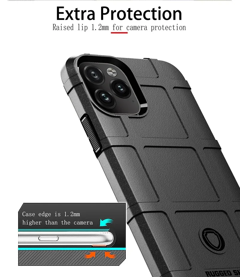 Shockproof Rugged Shield Matte Rubber Case for iPhone 18 15 14 13 12 11 16 17 Pro Max IPhone18 Dropproof Military Armor Cover
