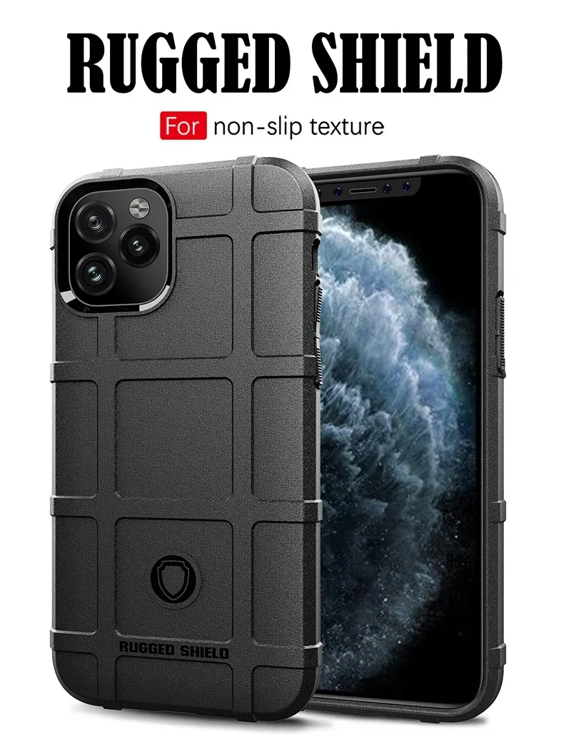 Shockproof Rugged Shield Matte Rubber Case for iPhone 18 15 14 13 12 11 16 17 Pro Max IPhone18 Dropproof Military Armor Cover