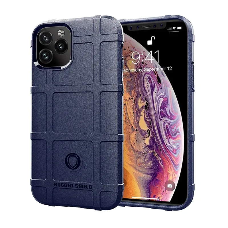 Shockproof Rugged Shield Matte Rubber Case for iPhone 18 15 14 13 12 11 16 17 Pro Max IPhone18 Dropproof Military Armor Cover