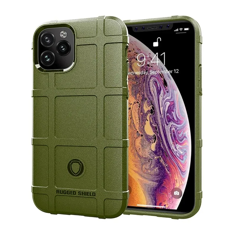 Shockproof Rugged Shield Matte Rubber Case for iPhone 18 15 14 13 12 11 16 17 Pro Max IPhone18 Dropproof Military Armor Cover