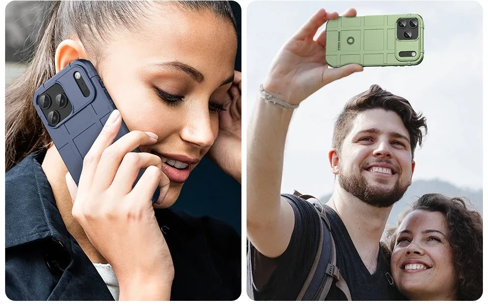 Shockproof Rugged Shield Matte Rubber Case for iPhone 18 15 14 13 12 11 16 17 Pro Max IPhone18 Dropproof Military Armor Cover