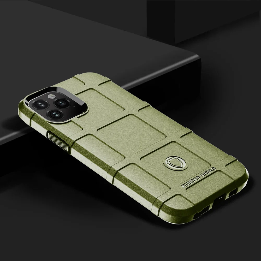 Shockproof Rugged Shield Matte Rubber Case for iPhone 18 15 14 13 12 11 16 17 Pro Max IPhone18 Dropproof Military Armor Cover
