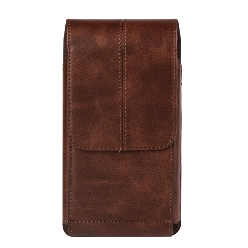 For iphone 17/17Pro/16Pro Max/16Plus/15/15Pro/14Pro Max/14Pro/14/13/12 Luxury Leather Belt Clip Case Men Mobile phone Waist Bag
