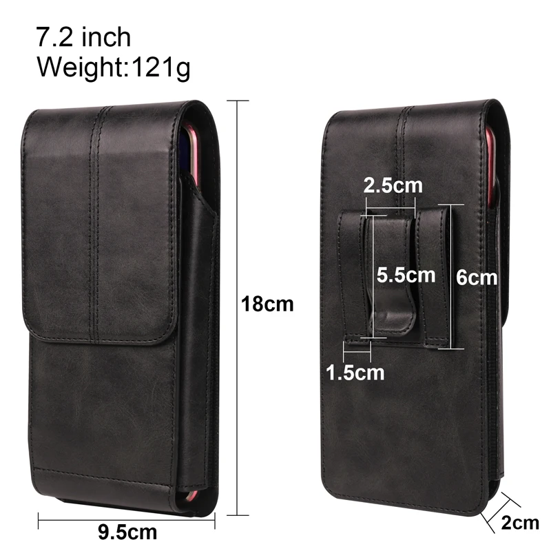 For iphone 17/17Pro/16Pro Max/16Plus/15/15Pro/14Pro Max/14Pro/14/13/12 Luxury Leather Belt Clip Case Men Mobile phone Waist Bag