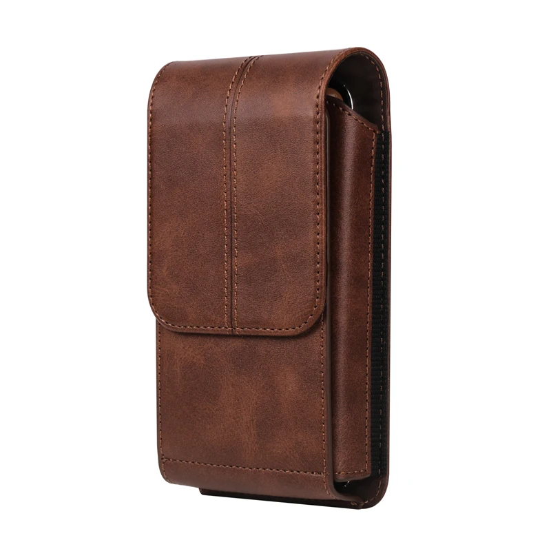 For iphone 17/17Pro/16Pro Max/16Plus/15/15Pro/14Pro Max/14Pro/14/13/12 Luxury Leather Belt Clip Case Men Mobile phone Waist Bag