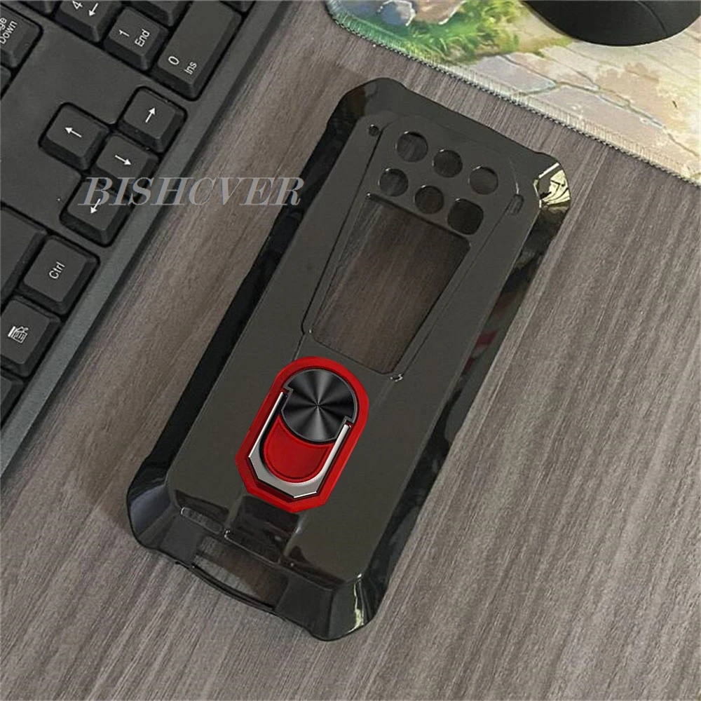 Shockproof Ring Holder For Unihertz 8849 TANK 3 Pro 6.79" Unihertz 8849 Tank3 Case Soft Silicone TPU Protective Holder Cover