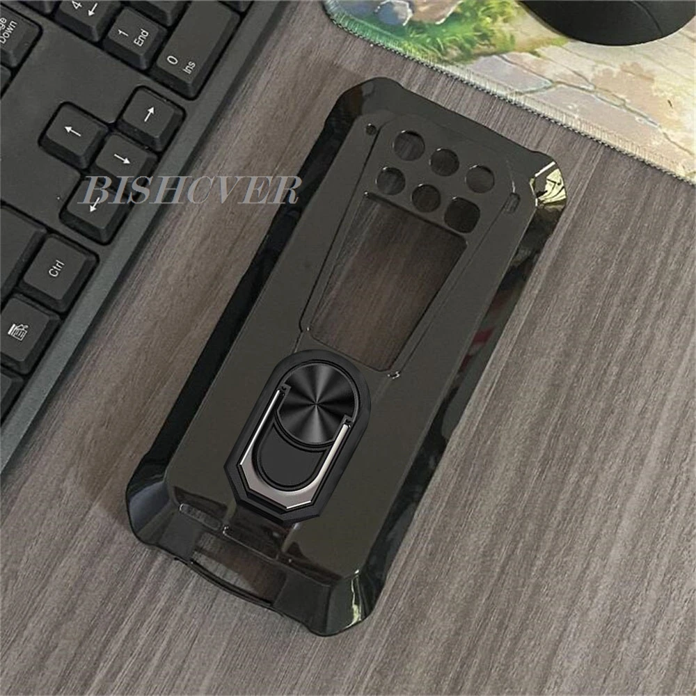 Shockproof Ring Holder For Unihertz 8849 TANK 3 Pro 6.79" Unihertz 8849 Tank3 Case Soft Silicone TPU Protective Holder Cover
