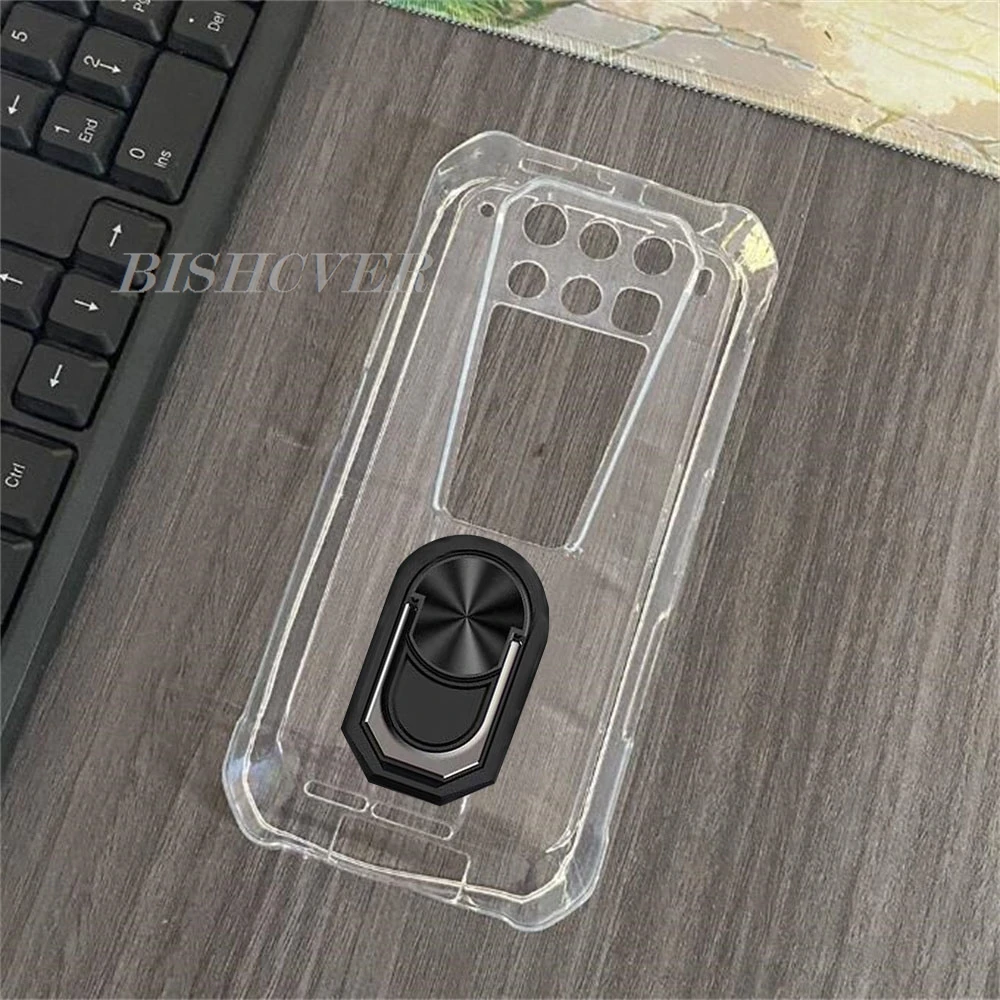 Shockproof Ring Holder For Unihertz 8849 TANK 3 Pro 6.79" Unihertz 8849 Tank3 Case Soft Silicone TPU Protective Holder Cover