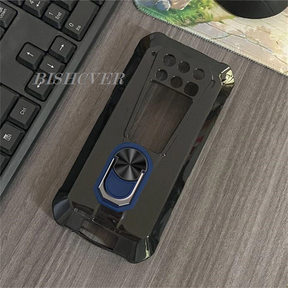 Shockproof Ring Holder For Unihertz 8849 TANK 3 Pro 6.79" Unihertz 8849 Tank3 Case Soft Silicone TPU Protective Holder Cover