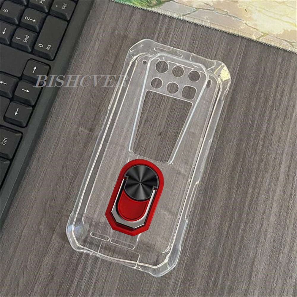 Shockproof Ring Holder For Unihertz 8849 TANK 3 Pro 6.79" Unihertz 8849 Tank3 Case Soft Silicone TPU Protective Holder Cover