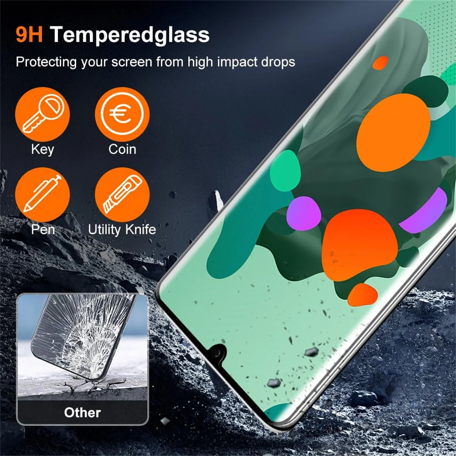 1/4Pcs Full Cover Glass For Huawei P30 Pro Screen Protector For Huawei P30 Pro Tempered Glass Protective Film