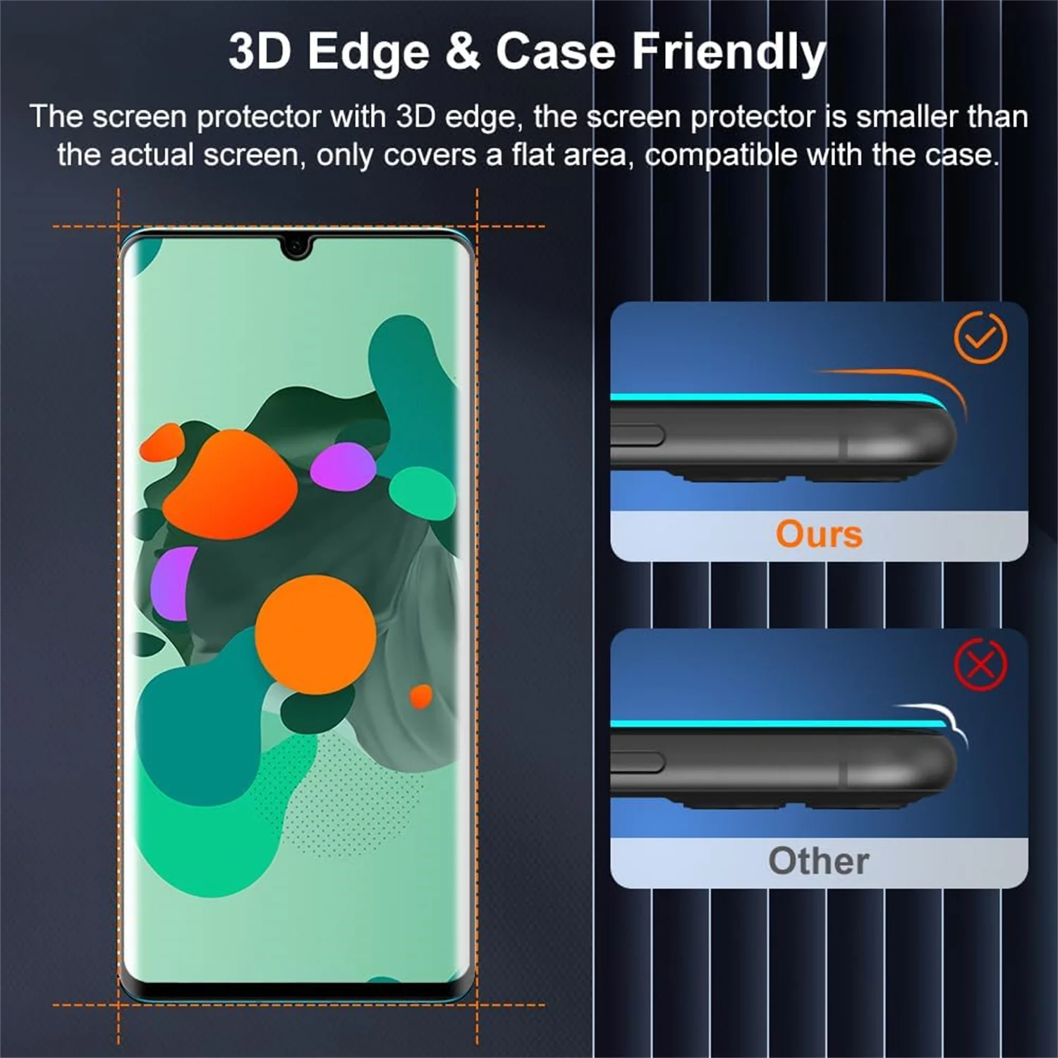1/4Pcs Full Cover Glass For Huawei P30 Pro Screen Protector For Huawei P30 Pro Tempered Glass Protective Film