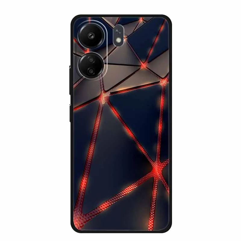 For Redmi 13C 4G Case Fashion Soft Silicone TPU Phone Cases For Xiaomi Redmi13C 13 C Back Cover Coque Fundas Protector Shell