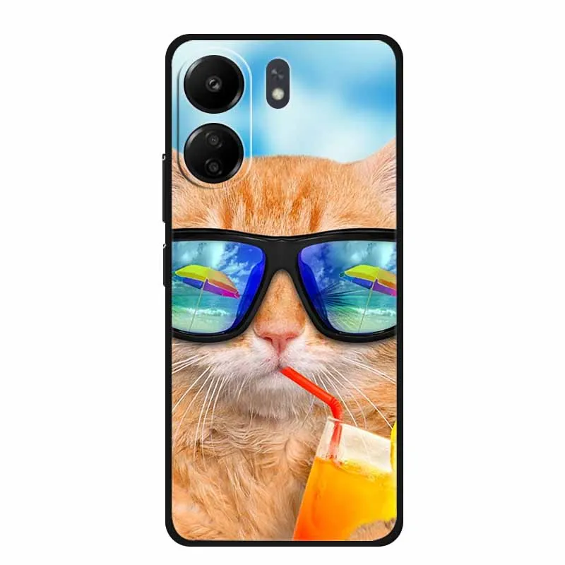 For Redmi 13C 4G Case Fashion Soft Silicone TPU Phone Cases For Xiaomi Redmi13C 13 C Back Cover Coque Fundas Protector Shell