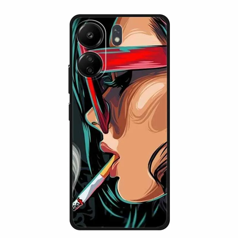 For Redmi 13C 4G Case Fashion Soft Silicone TPU Phone Cases For Xiaomi Redmi13C 13 C Back Cover Coque Fundas Protector Shell