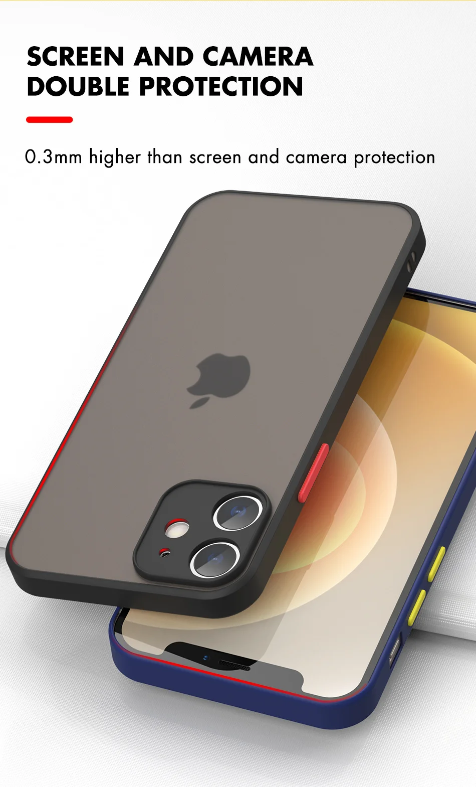 Luxury Matte Clear Square TPU Funda Case On For iPhone 17 16 15 14 13 12 11 Pro Max Plus Mini Plus Pls Funda IPHON Hard PC Cover