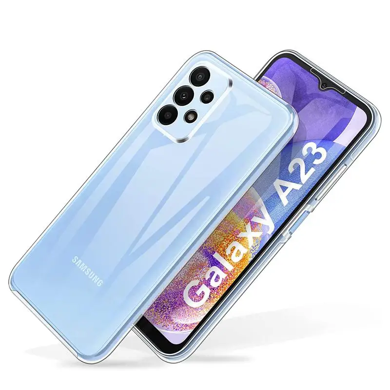 360 Full Body Front+Back Case For Samsung A23 A24 A25 A55 A54 A53 A52 A32 A33 A34 A14 A15 A05 A05S A12 A13 Clear PC Hard Cover
