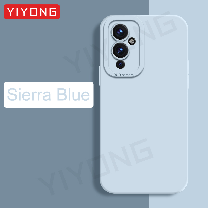 For OnePlus9 Case YIYONG Square Liquid Silicone Soft Cover For OnePlus 9 Pro One Plus 9 R RT 9R 9RT OnePlus9R OnePlus9RT Cases