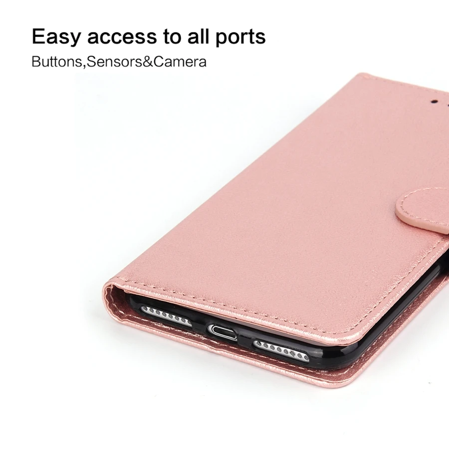 Wallet Card Slot Photo Frame Kickstand Magnetic Flip Leather Case For iPhone 15 Pro Max 14 Plus 13 12 11 XS XR SE 2022 8 7 Cover