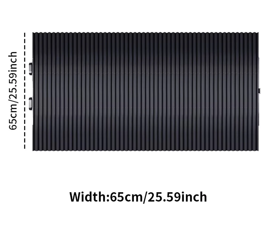 Car Retractable Windshield Sunshade with Suction Cups Folding Front Rear Window Sun Shade Summer UV Blocking Sun Protective