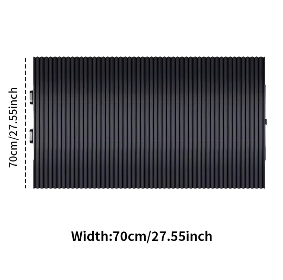 Car Retractable Windshield Sunshade with Suction Cups Folding Front Rear Window Sun Shade Summer UV Blocking Sun Protective