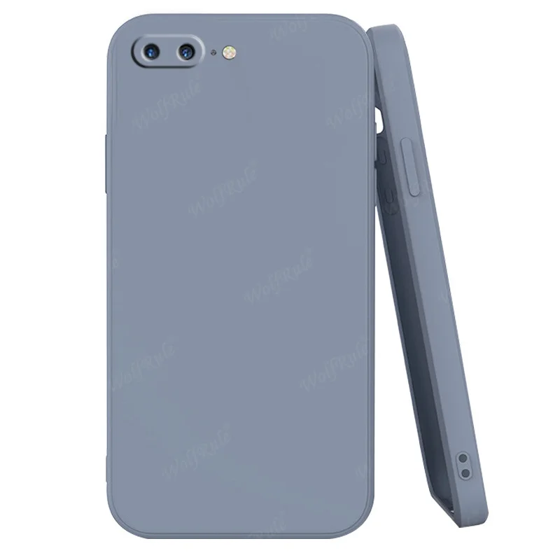 For iPhone 8 Plus Case Cover Apple iPhone 7 8 6 6S Plus Capas Bumper Original Liquid Silicone TPU Soft Cover For iPhone 8 Plus